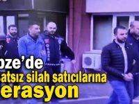 Gebze'de ruhsatsız silah satıcılarına operasyon!