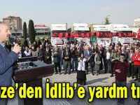 İdlib’e 10 TIR dolusu yardım malzemesi gönderildi