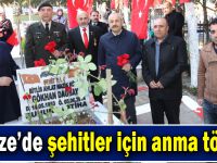 Gebze’de  Şehitler İçin Anma Töreni