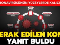 Koronavirüs hangi yüzeyde ne kadar süre kalıyor?