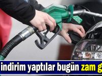 Benzine zam geldi!