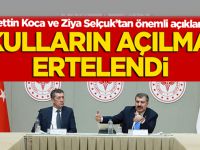 Bakan Fahrettin Koca ve Ziya Selçuk'tan önemli açıklamalar!