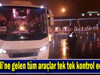 Gebze Eskihisar Feribot İskelesinde araç kontrolü