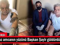 Yılmaz amcanın yüzünü Başkan Şayir güldürdü!