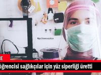 GTÜ öğrencisi sağlıkçılar için yüz siperliği üretti