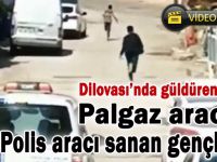 Doğalgaz aracını polis aracı zannedince…