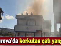 Korkutan çatı yangını!