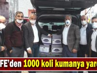 KEDFE’den 1000 koli kumanya yardımı