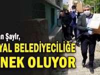 Başkan Şayir, kendi elleriyle dağıtıyor!