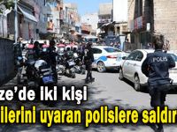 Kendilerini uyaran polislere saldırdılar