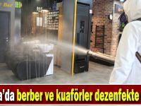 Darıca’da berber ve kuaförler dezenfekte edildi