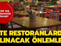 Koronavirüs sonrası restoranlarda yeni dönem başlıyor