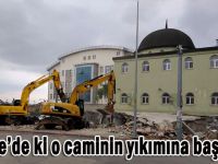 Sarıca Cami’nin yıkımına başlandı!