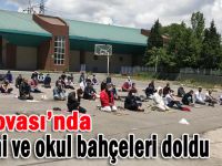 Dilovası cami ve okul bahçeleri doldu