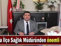 Darıca İlçe Sağlık Müdüründen önemli uyarı!