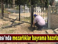 Dilovası’nda mezarlıklar bayrama hazırlanıyor