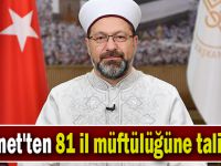 Diyanet'ten 81 il müftülüğüne talimat!