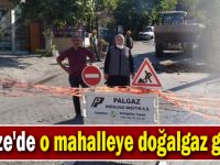 Gebze'de o mahalleye doğalgaz geldi!