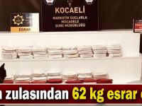 Kocaeli'de tırın zulasından 62 kg esrar çıktı