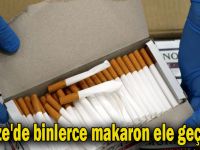 Gebze'de binlerce makaron ele geçirildi