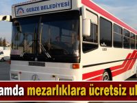 Gebze Belediyesinden vatandaşlara ücretsiz ulaşım hizmeti