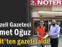 Gebzeli Gazeteci İzmit'ten gazete aldı!