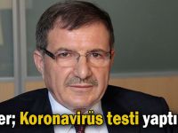 Şeker; Koronavirüs testi yaptırdım