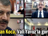 Bakan Koca, Vali Yavuz'la görüştü