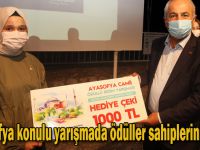 Ayasofya Konulu Yarışmada Ödüller Sahiplerini Buldu