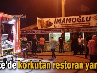 Gebze'de korkutan restoran yangını!