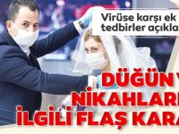 81 ilde düğünlere kısıtlama getirildi