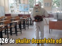 Gebze’de okullar dezenfekte ediliyor