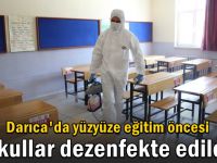 Darıca’da okullar dezenfekte ediliyor