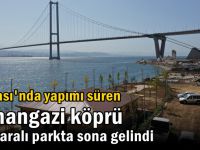 Osmangazi Köprüsü manzaralı sahil parkı şekilleniyor