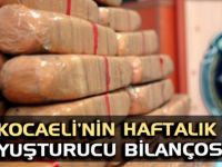 Uyuşturucuyla mücadelede haftalık bilanço