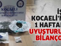 Kocaeli'nin bir haftalık uyuşturucu bilançosu