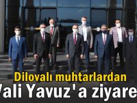 Dilovalı muhtarlardan Vali Seddar Yavuz'a ziyaret