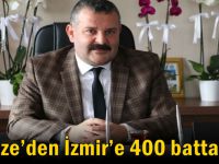 Gebze’den İzmir’e 400 battaniye