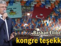 Ellibeş'ten kongre teşekkürü