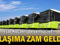 Kocaeli'de ulaşıma zam geldi!