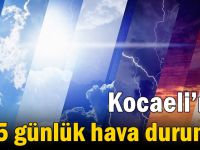 Kocaeli’nin 5 günlük hava durumu!