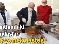 Başkan Bıyık araçla yemek dağıttı