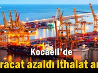 Kocaeli'de ihracat azaldı ithalat arttı