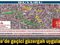 Gebze’de geçici güzergah uygulaması