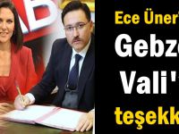 Üner’den Gebzeli Vali ve eşine teşekkür!
