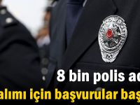 8 bin polis adayı alımı için başvurular başladı