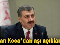 Bakan Koca'dan aşı açıklaması