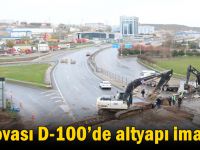 Dilovası D-100’de altyapı imalatı