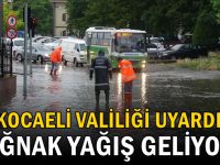 Kocaeli Valiliğinden sağanak yağış uyarısı!