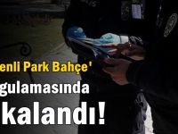 Park bahçe uygulamasında yoklama kaçağı yakalandı